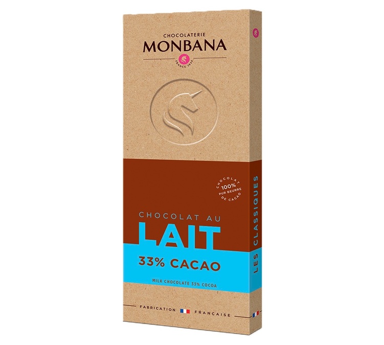Tabliczka Czekolady Mlecznej 33% - 80 g - MONABNA