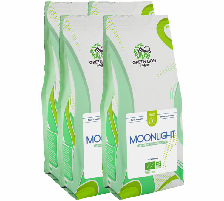 1 Kg Café em Grão Biológico para Profissionais Moonlight - Green Lion Coffee