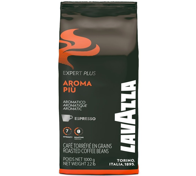 1 Kg Kokonaisia kahvipapuja ammattilaisille Aroma Piu - Lavazza
