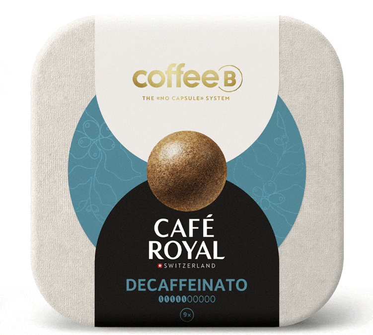 9 Palline di caffè decaffeinato compatibili con CoffeeB - CAFÉ ROYAL
