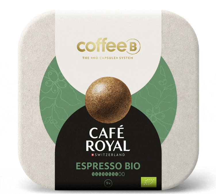 9 Økologiske espressokaffekuler kompatibel med CoffeeB - CAFÉ ROYAL