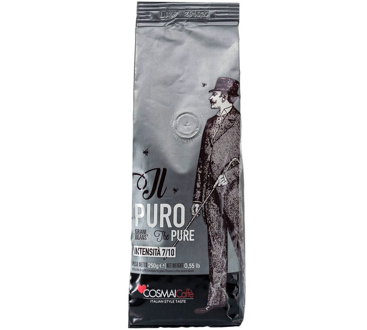 250 g – Café em grão – The Pure – COSMAI CAFFÈ