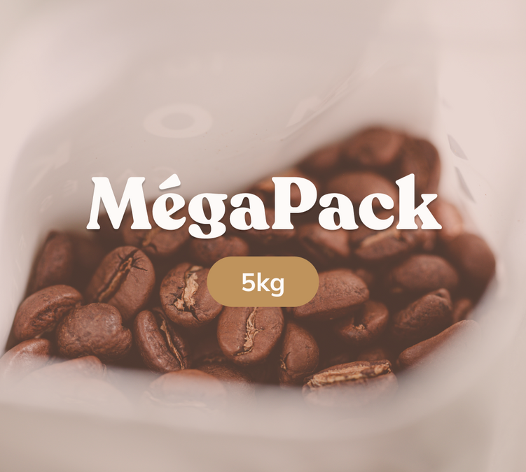 Megapack Kava Pupelėmis 5kg (700 puodelių) - ekonomiškas sprendimas