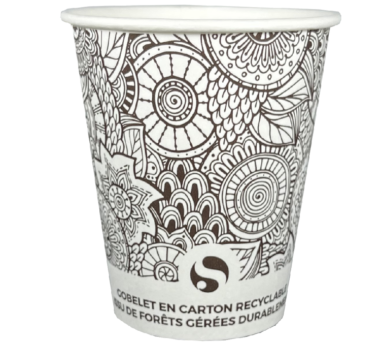 Kartonen koffiebekers - SEGI Etnyk 45cl x50