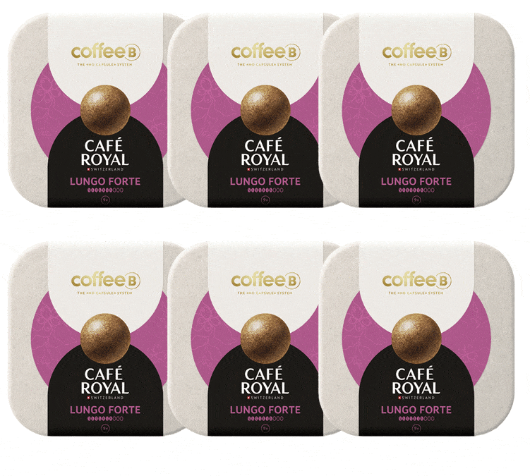 54 Palline di Caffè Lungo Forte Compatibili con CoffeeB - CAFE ROYAL