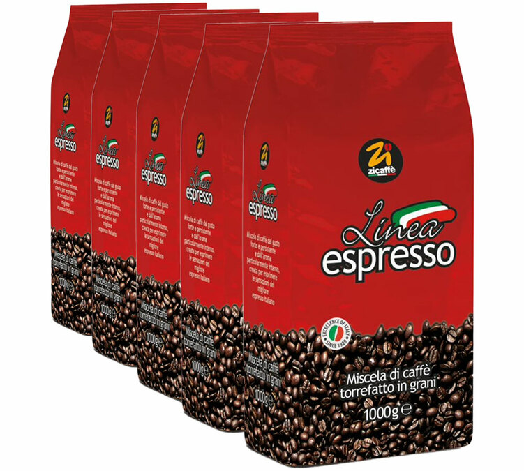 5 kg Kokonaiset kahvipavut ammattilaisille Linea Espresso - ZICAFFE