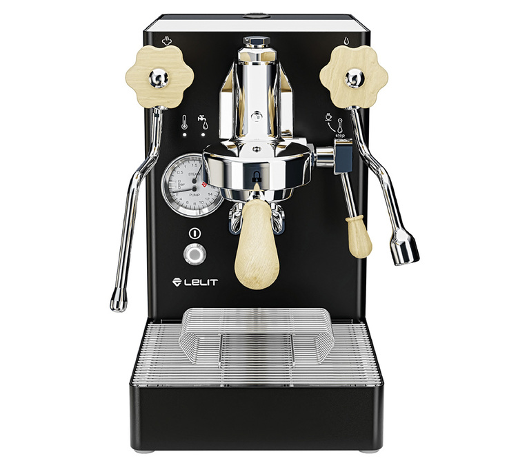 LELIT MaraX PL62X-EUCB aparat za espresso crna i svijetlo drvo