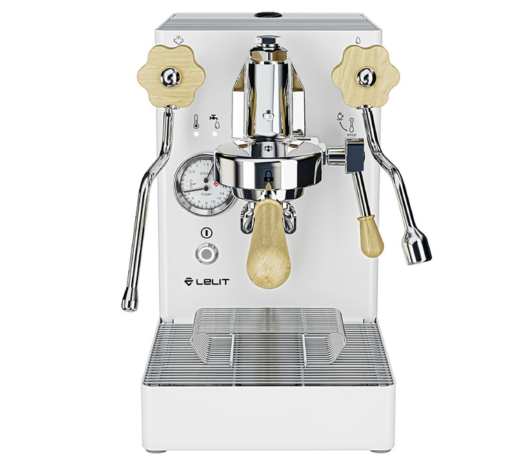 Μηχανή espresso LELIT MaraX PL62X-EUCW λευκό και ανοιχτόχρωμο ξύλο