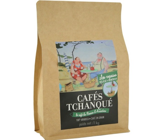 1 Kg Ganze Bohne Kaffee für Profis Les Copains - Cafés Tchanqués
