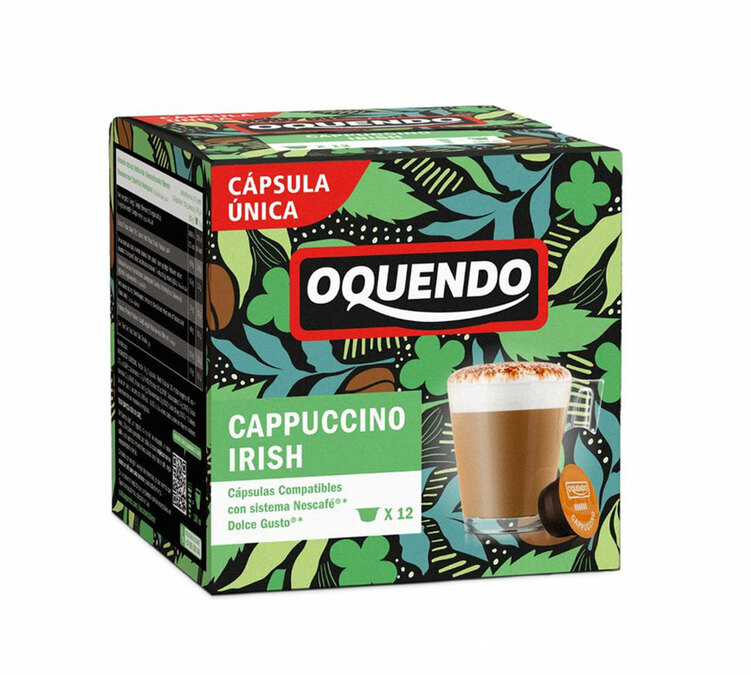 12 kapszula kompatibilis a Nescafé* Dolce Gusto* Cappuccino Irish Cream – OQUENDO-val