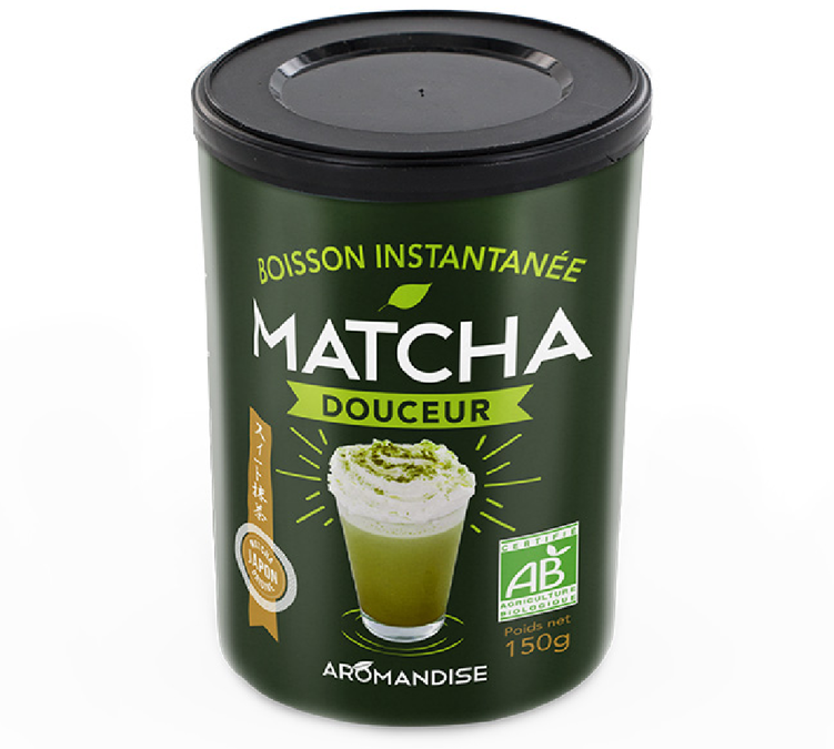 Suavidade Matcha Bebida Instantânea Biológica - A Granel 150 g - AROMANDISE