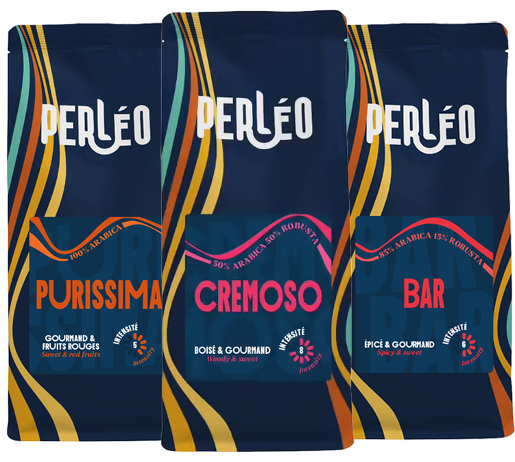 3 x 250 g - Kaffebönor - Special-espresso-pack - PERLÉO