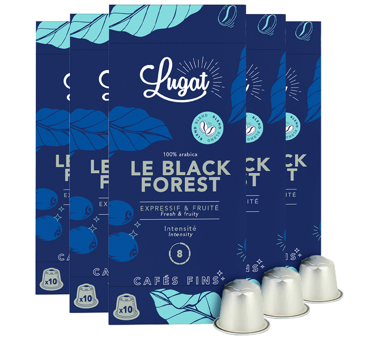 50 capsules compatibel met Nespresso* Original Black Forest - LUGAT