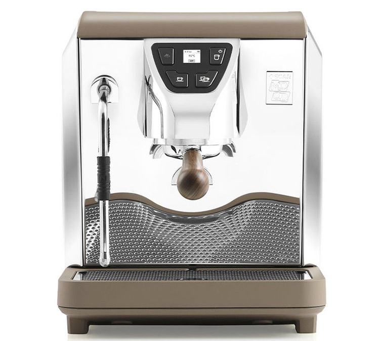 Nuova Simonelli Oscar Mood taupe-espressokone vesijohtoverkostoon