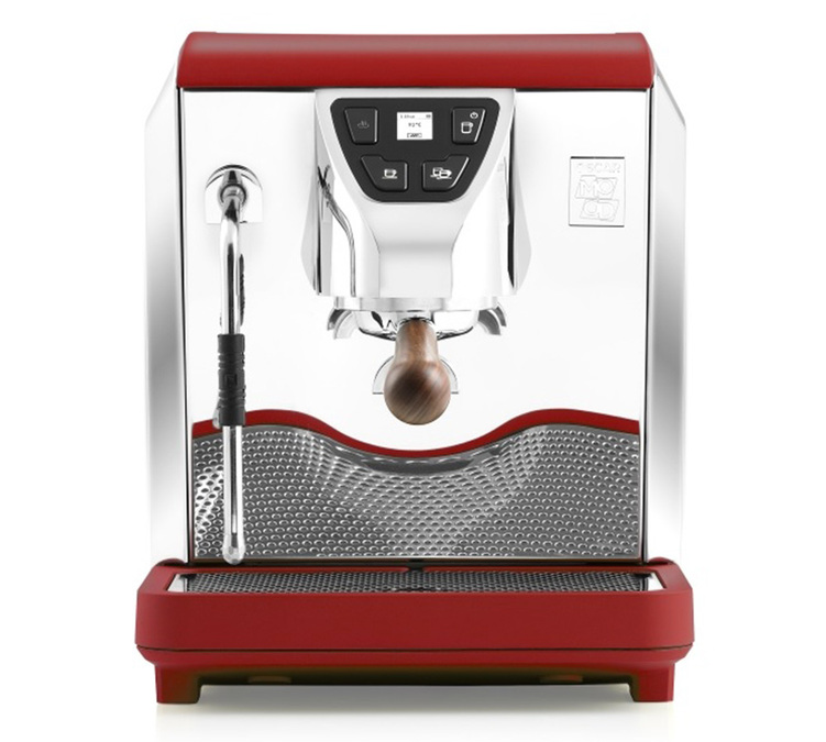 Nuova Simonelli Oscar Mood piros eszpresszó gép vízhálózathoz
