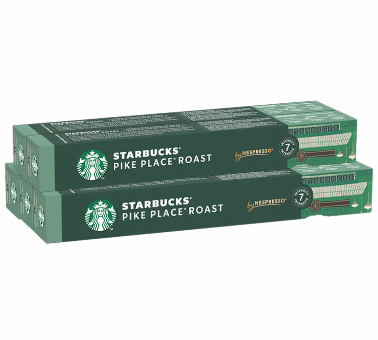 50 cápsulas compatibles con Nespresso* Original Pike Place - STARBUCKS