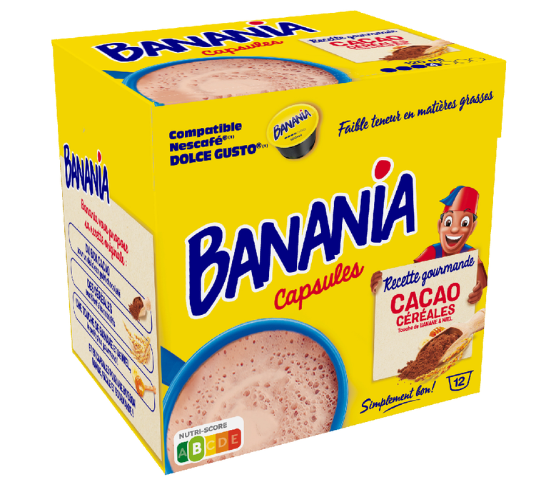 12 Kapseln kompatibel mit Nescafé* Dolce Gusto* Schokolade – BANANIA