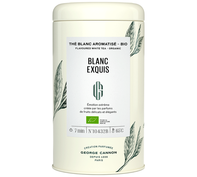 Lata de Chá Branco Exquisito Bio - A Granel 50 g - GEORGE CANNON