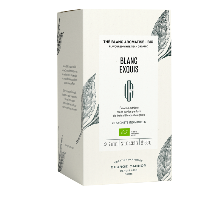 Exquisite Organic White Tea White - 20 bags - GEORGE CANNON