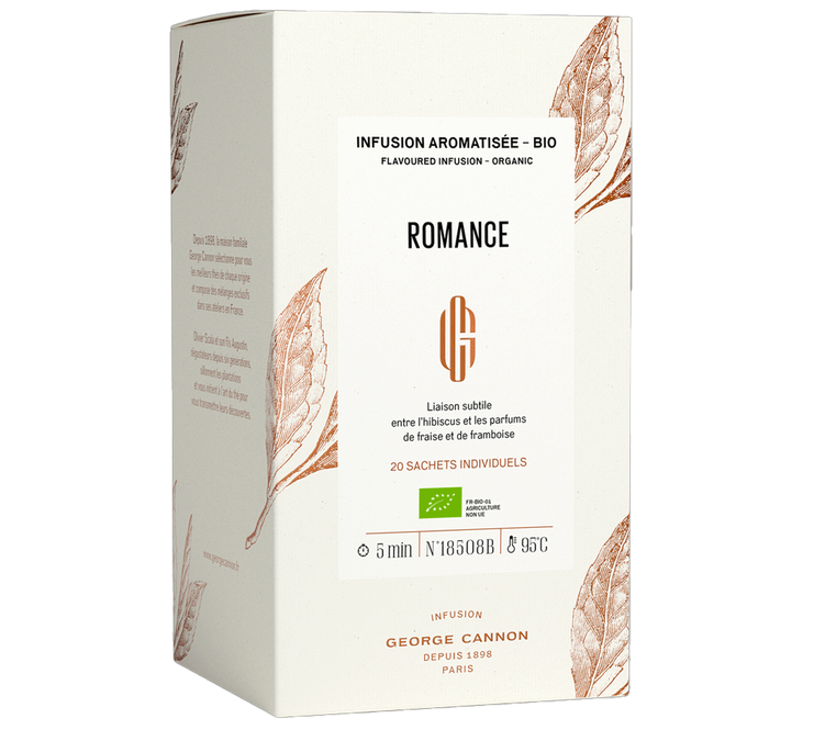 Aromatyzowana Infuzja Romance Bio - 20 torebek - GEORGE CANNON