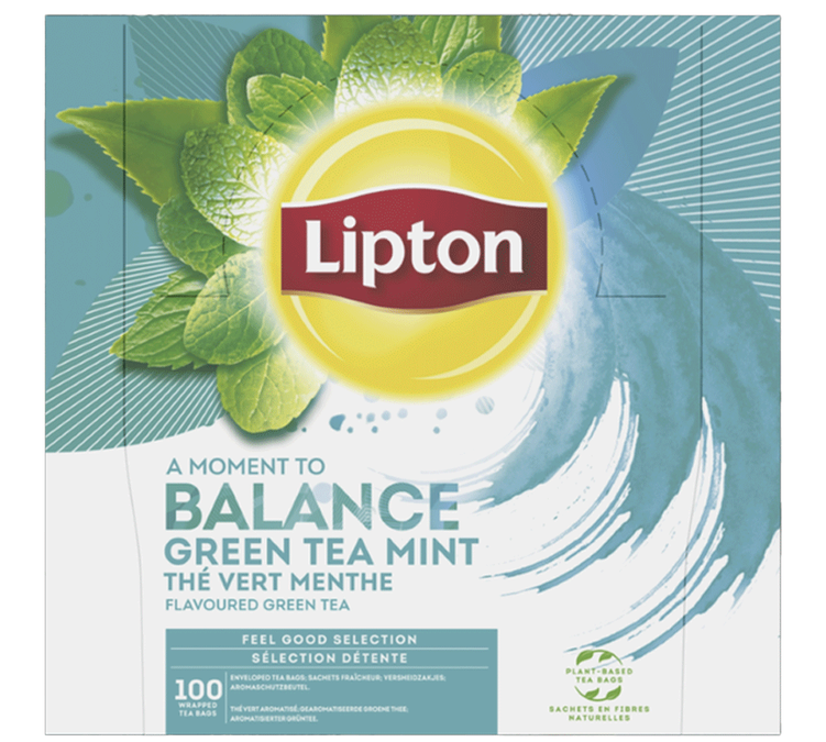 Green Tea Mint Feel Good Selection - 100 tea bags - LIPTON