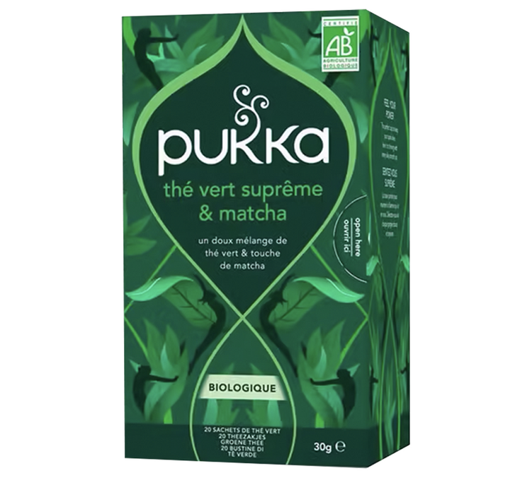 Økologisk Supreme Matcha Grønn Te - 20 poser - PUKKA