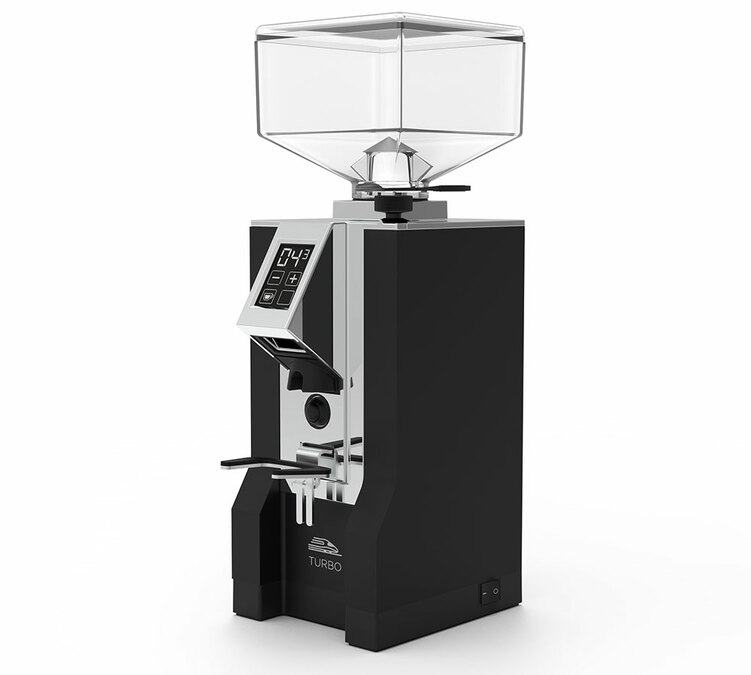 EUREKA Mignon Turbo Schwarz und Chrome Silent Range Espressomühle