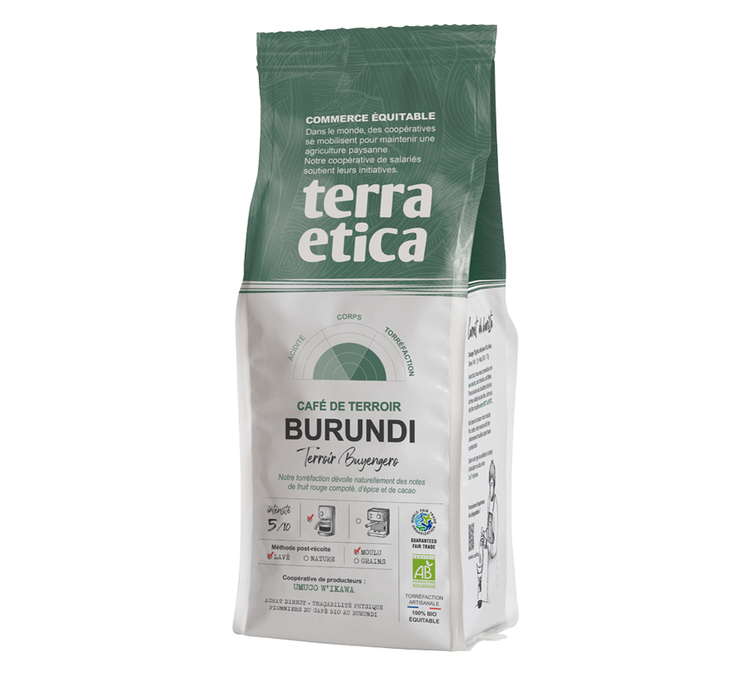 250 g - Kaffe Malt - Burundi Økologisk - TERRA ETICA