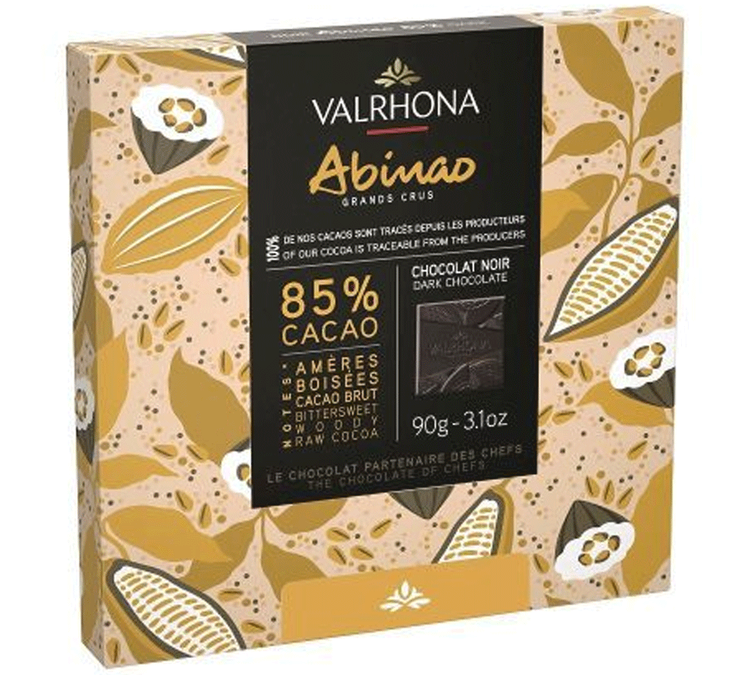 Confezione Cioccolato Abinao 85% - 18 Napoletane - VALRHONA