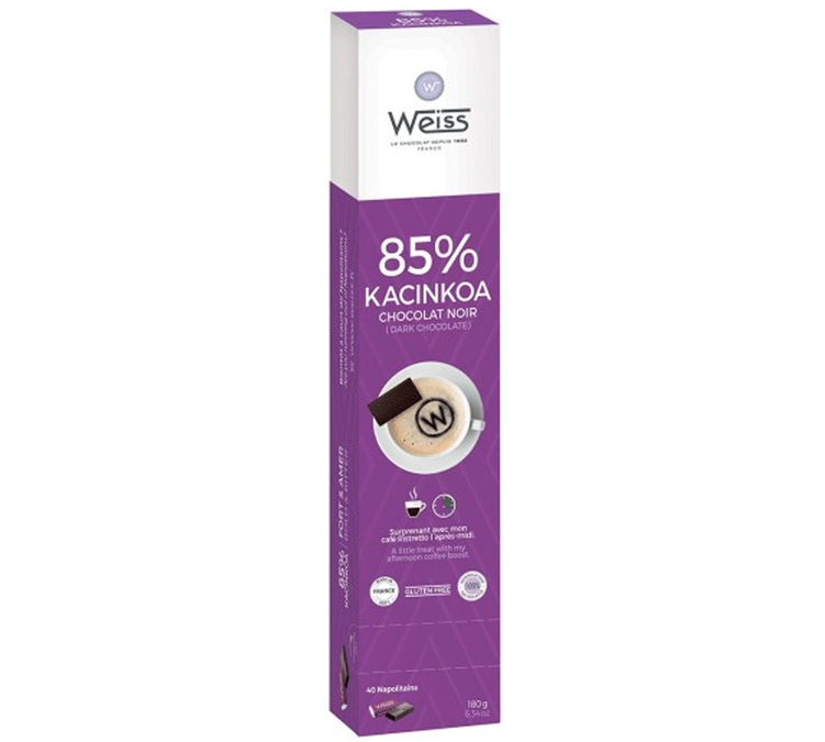 Czekolada Gorzka Kacinkoa 85% - 40 Neapolitanczyków - MAISON WEISS