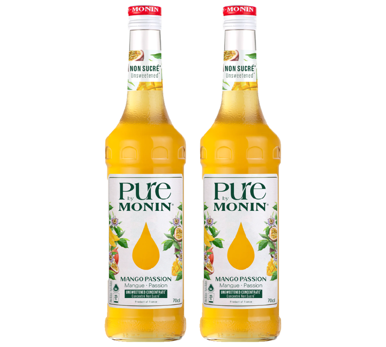 Pure by MONIN - Mango und Passionsfrucht - 2x70 cl