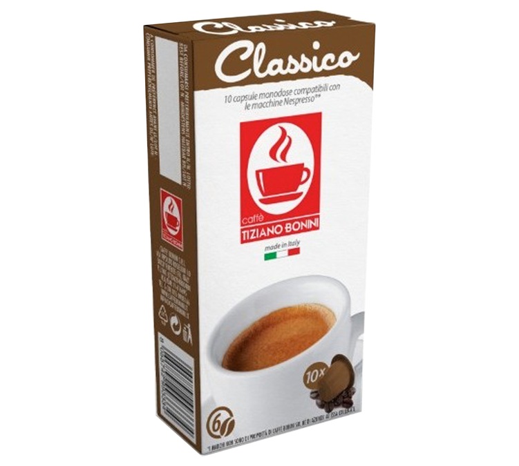 10 kapsulių suderinamų su Nespresso* Original Classico - BONINI