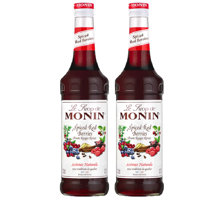 SIROOP - MONIN - GEKRUIDE RODE VRUCHTEN - 2 x 70cl
