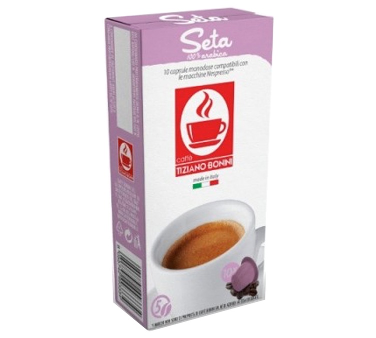 10 капсули съвместими с Nespresso* Original Seta - BONINI