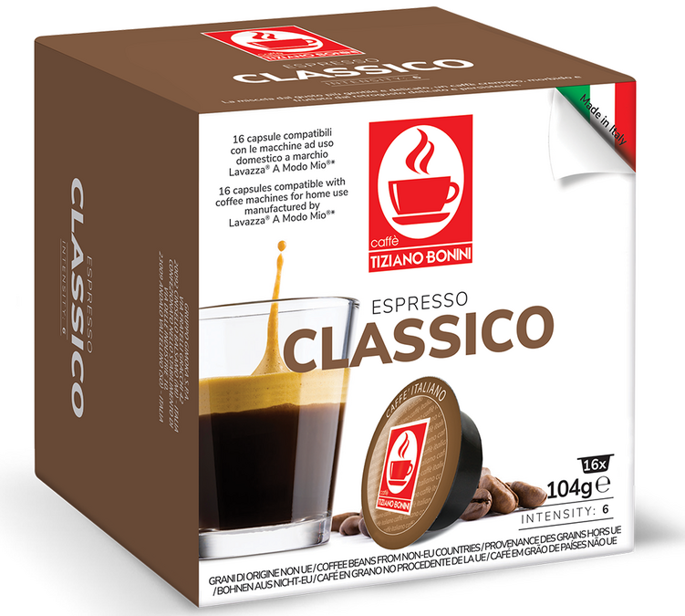 16 κάψουλες συμβατές A Modo Mio Classico - CAFFE BONINI
