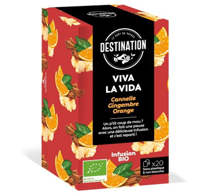 Infusie Viva la Vida Bio - 20 zakjes - DESTINATION