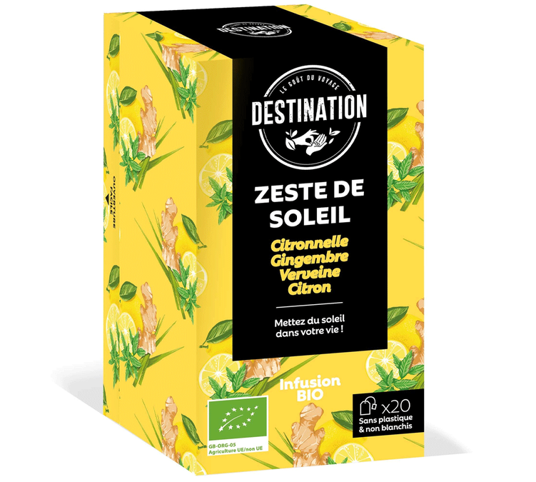 Infusion Zeste de Soleil Bio - 20 sachets - DESTINATION
