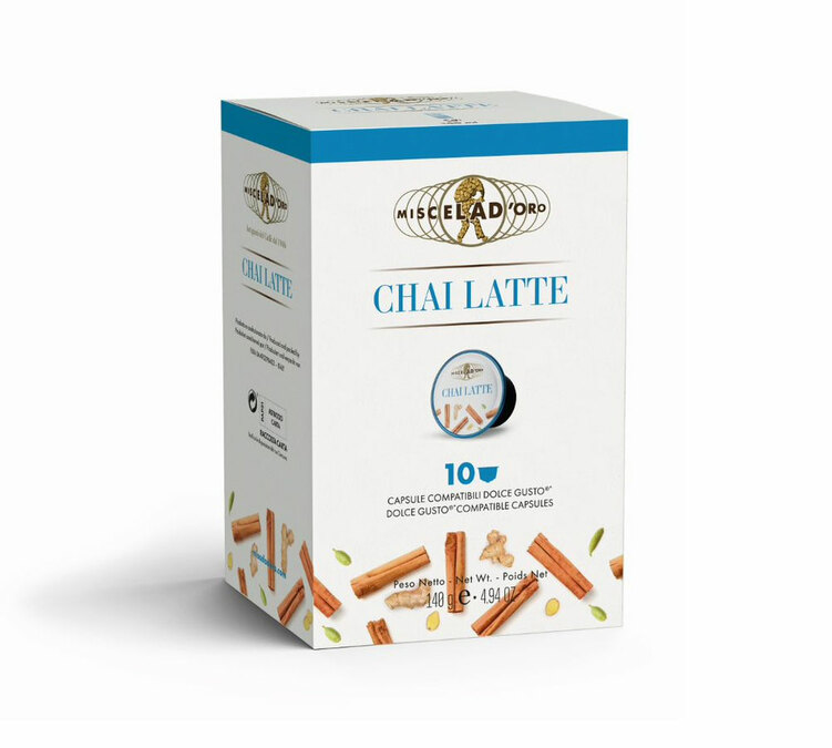 10 cápsulas compatíveis com Nescafé* Dolce Gusto* Chai Latte - MISCELA D'ORO