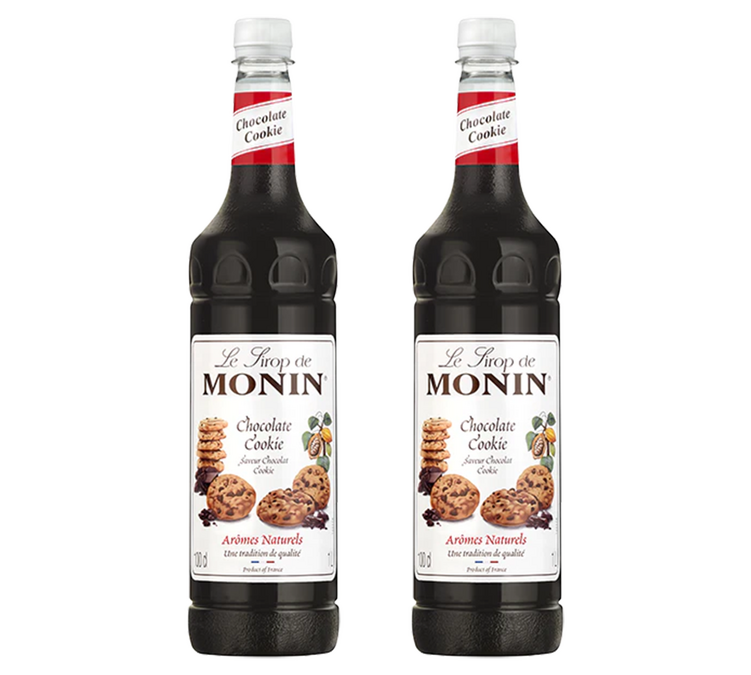 Сироп Monin вкус Шоколадово Бисквитено - PET пластмасова бутилка - 2 x 1L