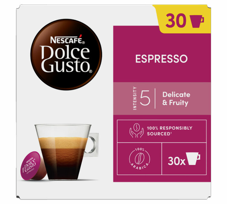 30 Kapseln Espresso - Nescafé* DOLCE GUSTO*
