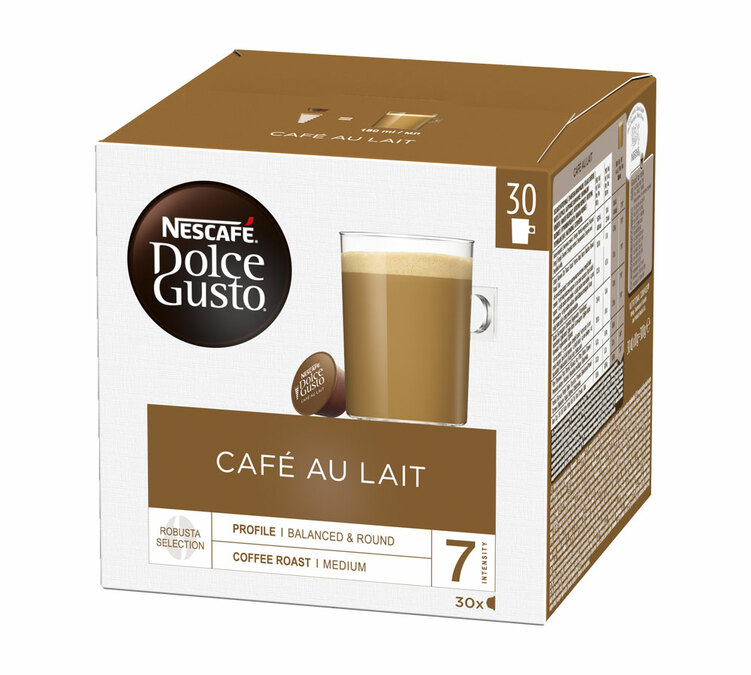 30 Kapseln Café au lait - Nescafé DOLCE GUSTO
