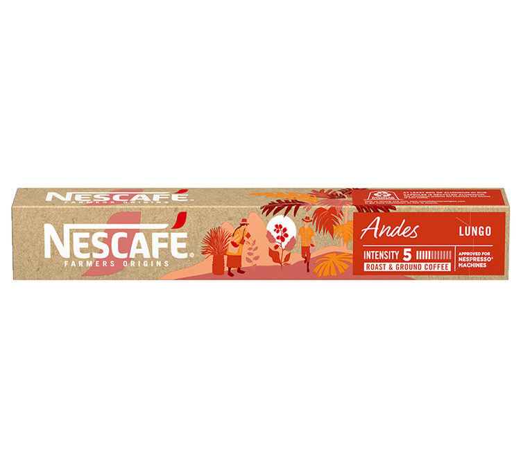 10 kapslar kompatibla med Nespresso* Original - Anderna - NESCAFE FARMERS ORIGINS