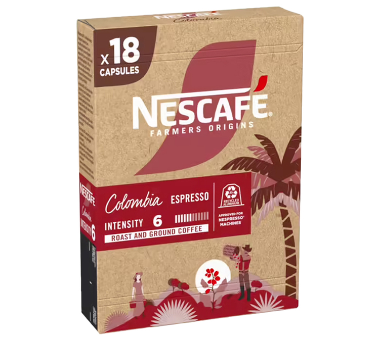 18 Kapseln kompatibel mit Nespresso* Original - Kolumbien - NESCAFE FARMERS ORIGINS