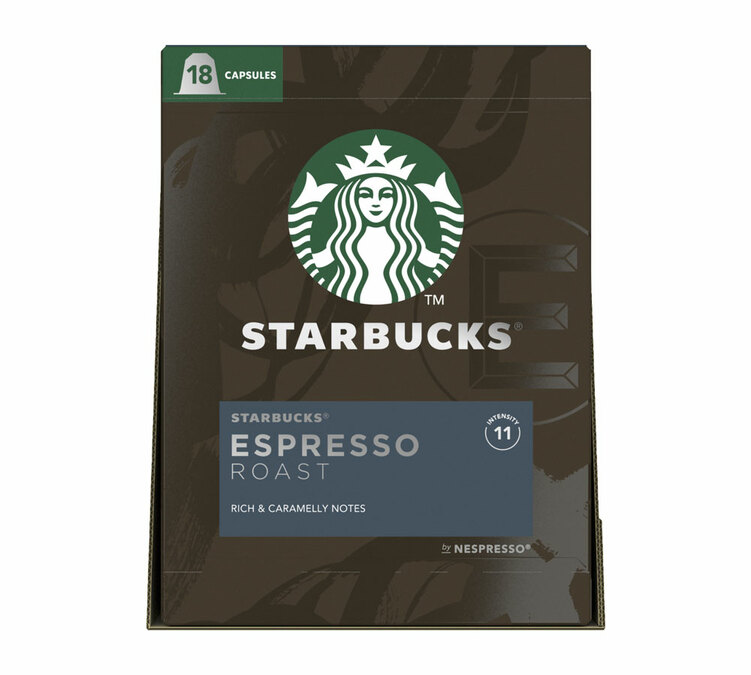 18 cápsulas compatíveis com Nespresso* Original - Espresso Roast - STARBUCKS