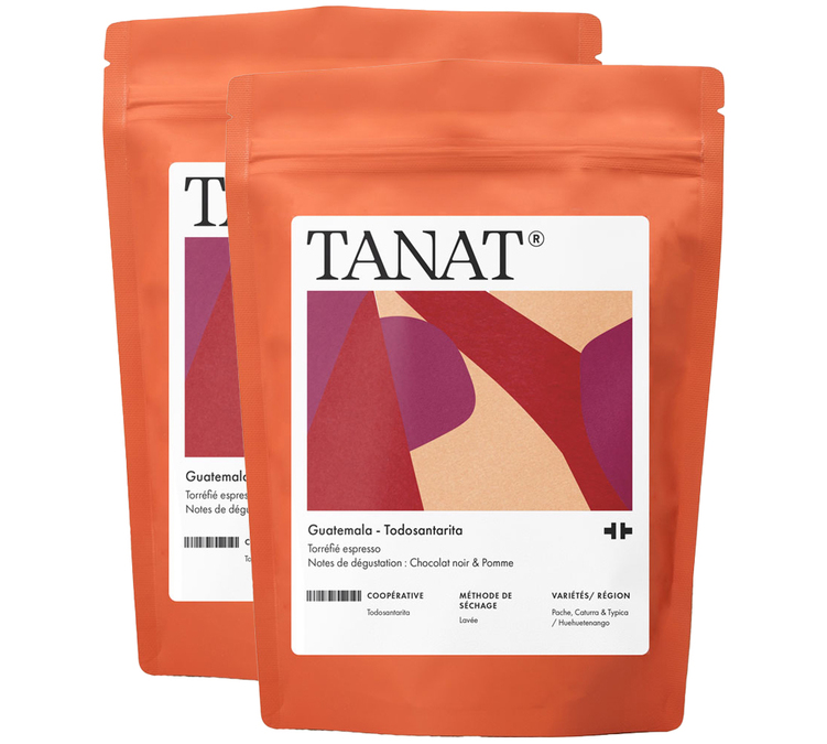 2 x 200 g - Koffiebonen - Guatemala Todosantarita - TANAT