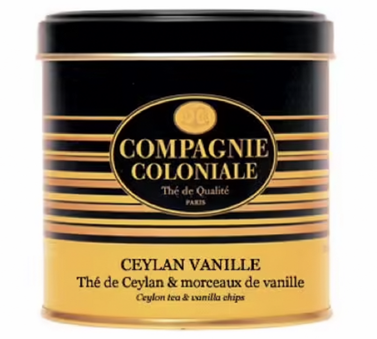 Scatola Tè Nero di Ceylon Vaniglia - In foglie 130 g - COMPAGNIE & CO