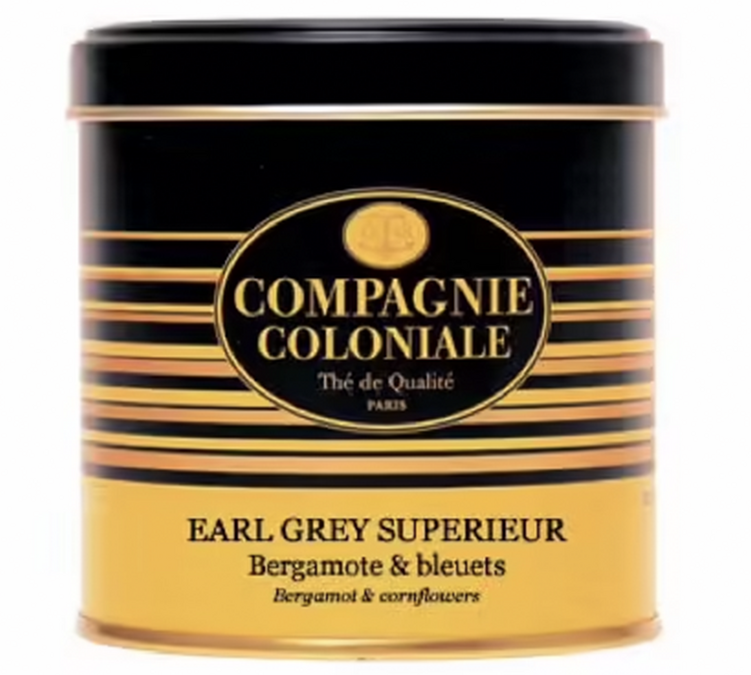 Scatola di Lusso Tè Nero Earl Grey Superiore - in Foglie 120 g - COMPAGNIE & CO