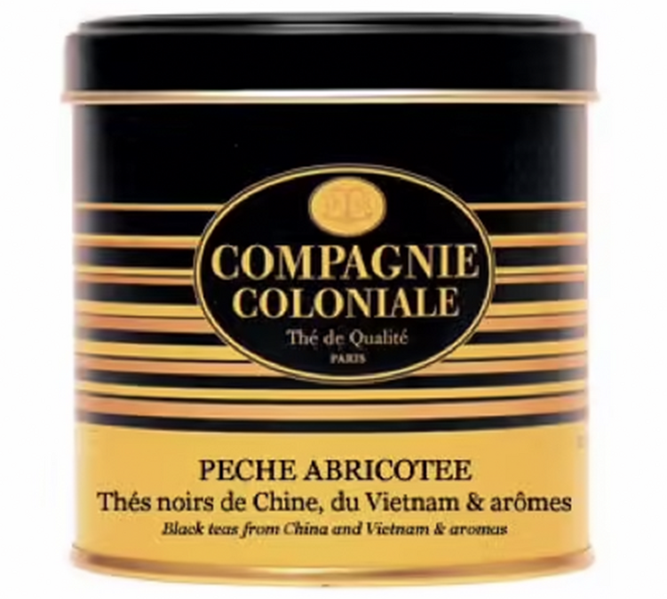 Lata de Luxo Chá Preto Pêssego Damasco - A Granel 100g - COMPAGNIE & CO