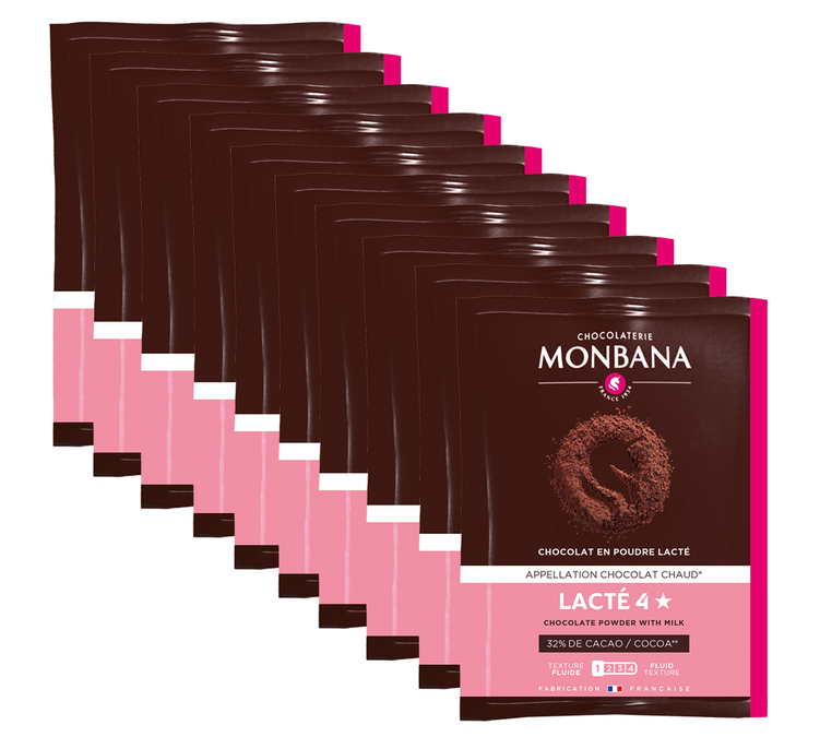 MONBANA Melkchocoladepoeder 4 Sterren - 100 zakjes