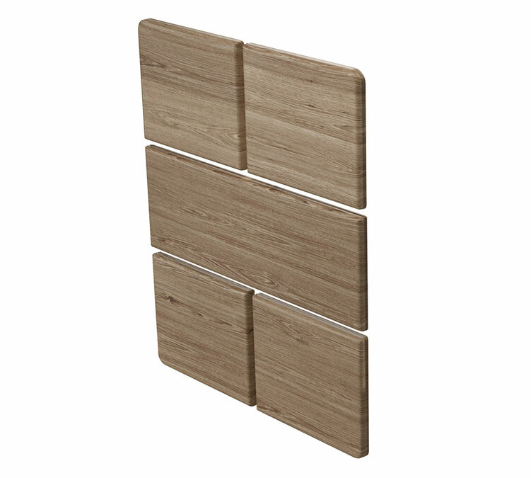 Slabs STONE ESPRESSO in oak wood - personalization plates